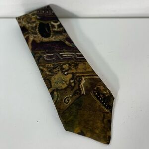Vintage W & J Wilson Abstract Pattern Necktie Mens Silk Tie
